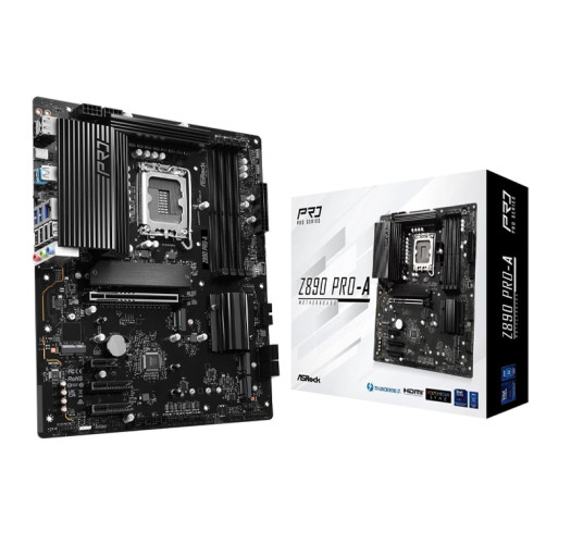 ASRock Z890 Pro-A LGA 1851 Intel Z890 SATA 6Gb/s ATX Motherboard